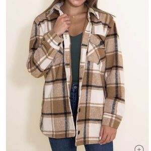 Thread & supply plaid shacket
